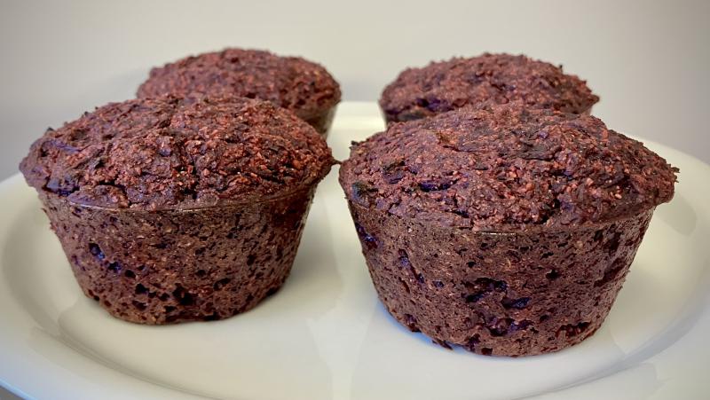 Beetroot Carob Muffins