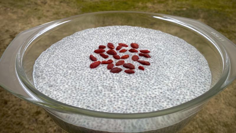 Chia Pudding with Cashew Cream
