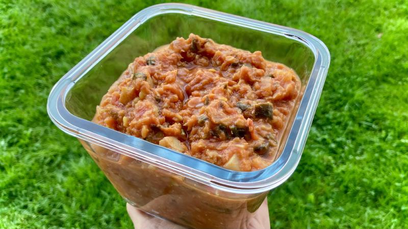 Red Lentil & Tomato Casserole