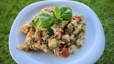 Vegetable and Soy/Tofu Quinoa Bowl