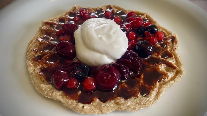 Whole Grain Oat Waffles